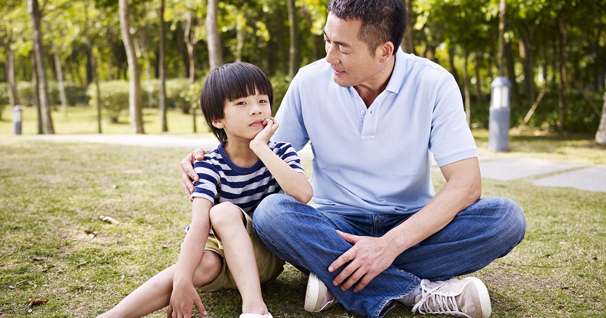 Child with father